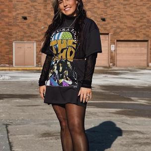 The Who U.S.A. Tour Band T-Shirt Dress - Women's Dresses in Black | Buckle