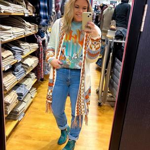 Allege Openwark Border Cardigan サイズ3 ALLEGE（アレッジ）の「ALLEGE Openwark Boder Cardigan（ニット