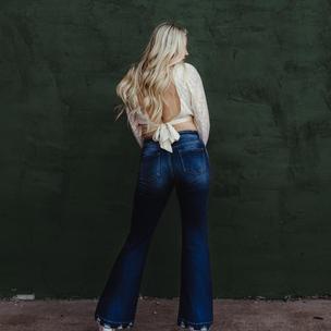 KanCan Signature Kurvy Mid-Rise Flare Stretch Jean - Women's Jeans