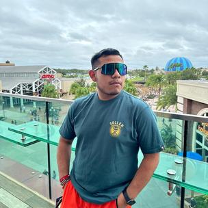 Image from @jordansgonzalez on 7 Apr 2023 with caption: Just In Case Your Mind Needs A New Pic Of Me 
 •
 •
 •
 •
 •
 •
 #disneysprings #orlando #sullenclothing #gymshark #elchicoeaheah #buckledout #buckle